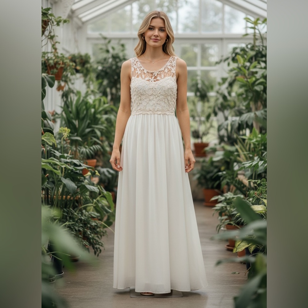 💚Baluoke ivory dress